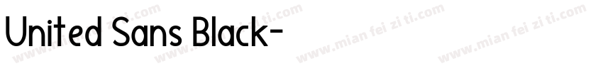 United Sans Black字体转换